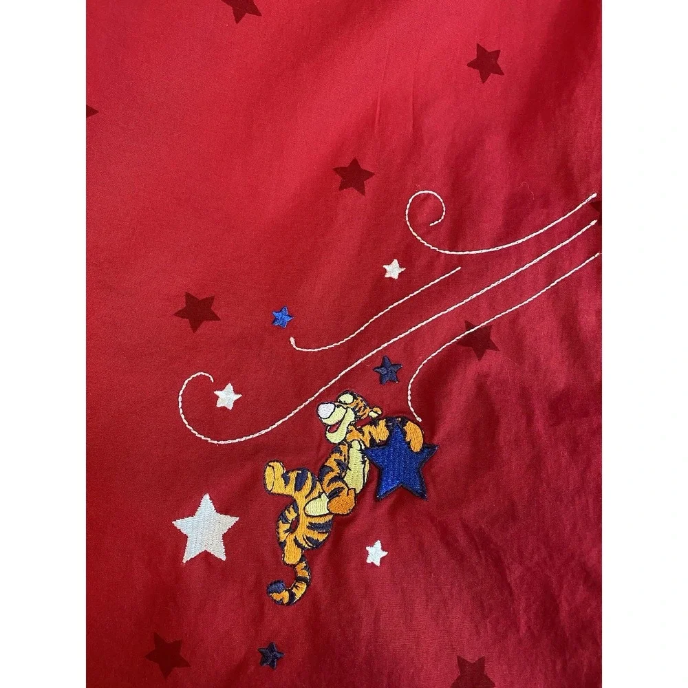 Tigger Disney Women Red Short‎ Sleeve Embroidered "Celebrate" Shirt  22W/24W - Picture 9 of 9